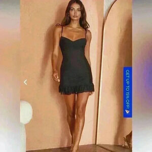 Black selfie Leslie mini dress size xl!